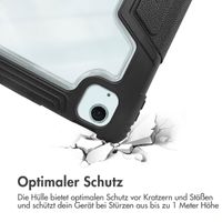 Accezz Rugged Trifold Klapphülle Apple iPad Air 11 Zoll (2025) M3 / (2024) M2 / Air 5 (2022) / Air 4 (2020) - Schwarz