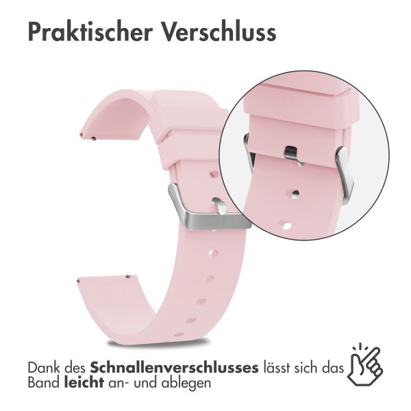 imoshion Silikonband -   Universelle 24 mm Anschluss - Rosa