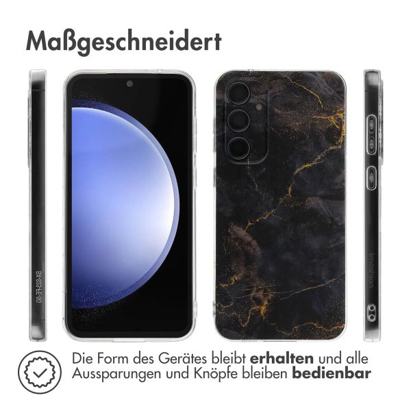 imoshion Design Hülle für das Samsung Galaxy S23 FE - Black Marble