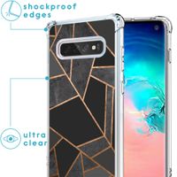 imoshion Design Hülle mit Band für das Samsung Galaxy S10 - Black Graphic