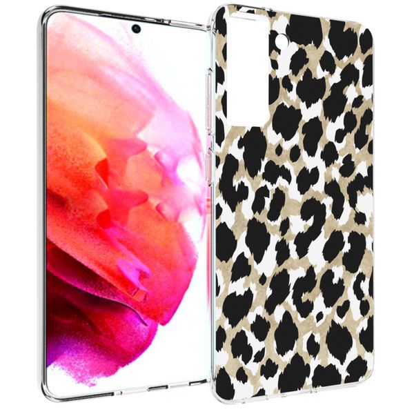 imoshion Design Hülle für das Samsung Galaxy S21 FE - Leopard / Schwarz