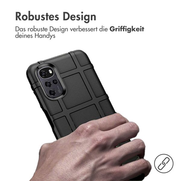 imoshion Rugged Shield Backcover für das Motorola Moto G22 / E32 / E32s - Schwarz