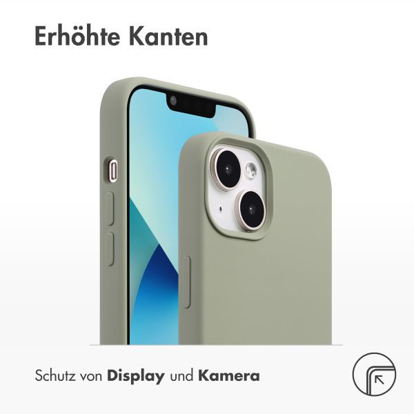 Accezz Liquid Silikoncase mit MagSafe Apple iPhone 13 - Cooper Green