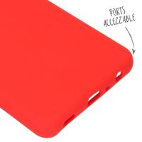 Accezz Liquid Silikoncase Samsung Galaxy A72 - Rot