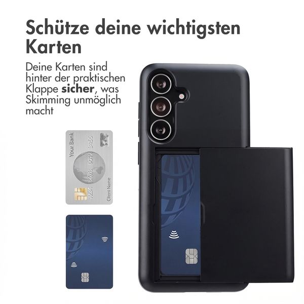 imoshion Backcover mit Kartenfach Samsung Galaxy S25 FE - Schwarz
