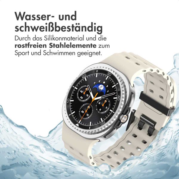 imoshion Ocean Silikonarmband für das  Samsung Galaxy Watch 8 (40/44mm) / Classic (46mm) - Polarstern