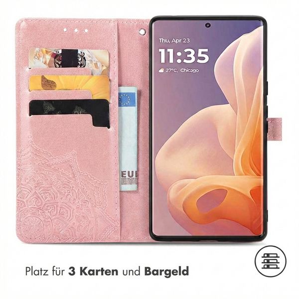 imoshion Mandala Klapphülle Motorola Moto G85 - Rosé gold