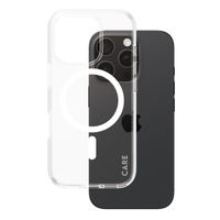 PanzerGlass CARE Urban Combat Case MagSafe für das iPhone 16 Pro - Transparent / Weiß