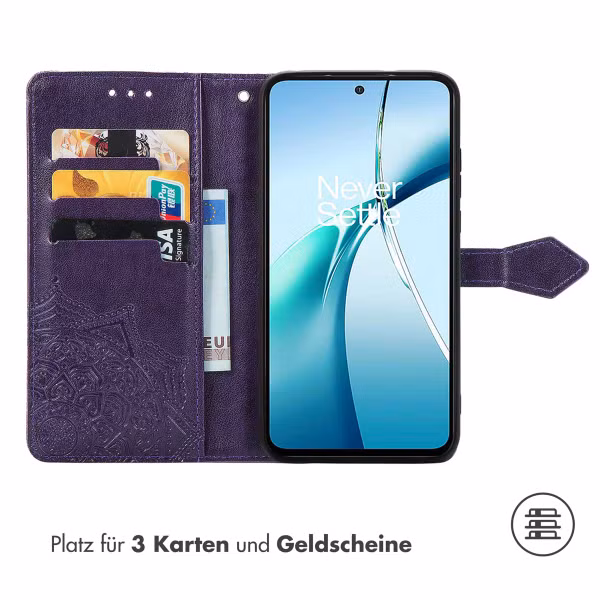 imoshion Mandala Klapphülle Motorola Edge 60 Fusion - Violett