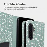 imoshion Design Klapphülle Samsung Galaxy A17 (5G) / (4G) - Smoke Green Flowers