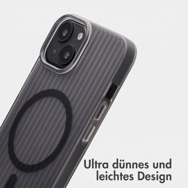 Accezz Lite Backcover mit MagSafe | Fluted | Apple iPhone 14 - Grau