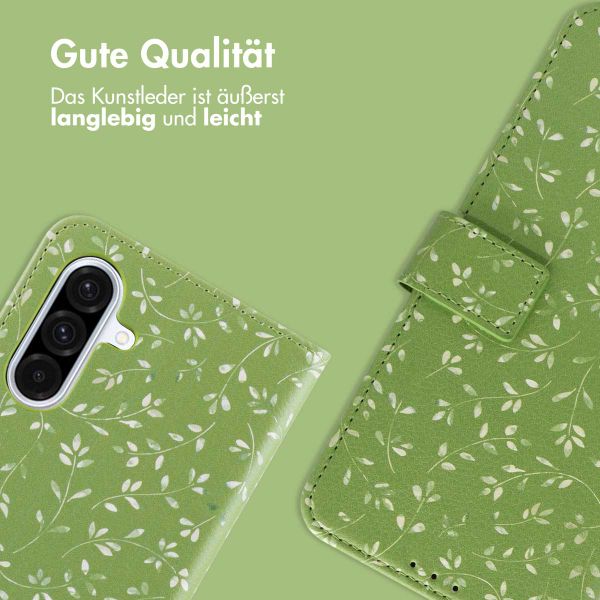 imoshion Design Klapphülle Samsung Galaxy A26 - Green Flowers
