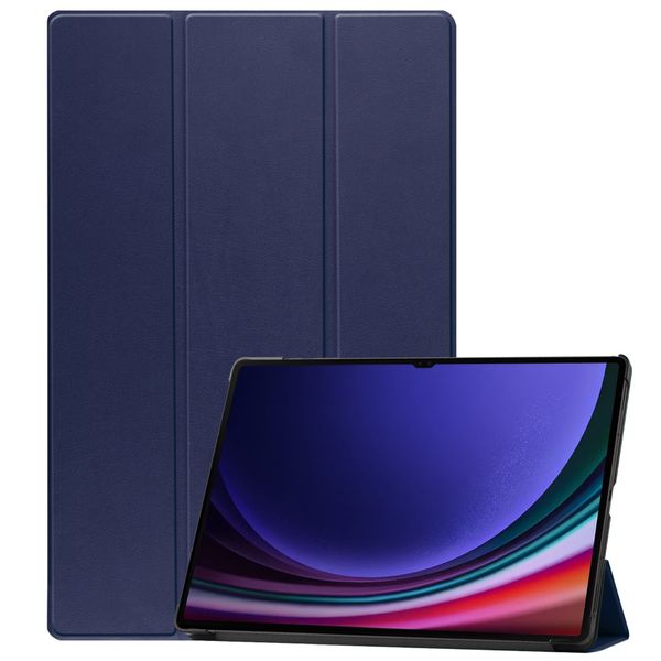 imoshion Trifold Klapphülle für das Samsung Galaxy Tab S10 Ultra / Tab S9 Ultra 14.6 Zoll - Dunkelblau