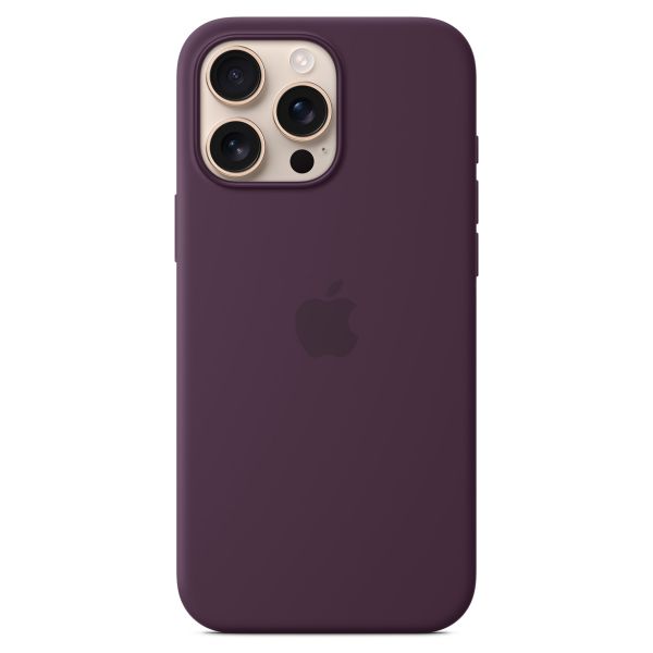 Apple Silikon-Case MagSafe für das Apple iPhone 16 Pro Max - Plum