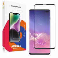 Accezz Full Cover Screen Protector aus gehärtetem Glas Samsung Galaxy S10 Plus