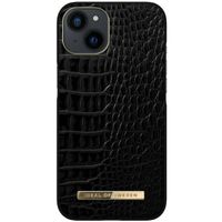 iDeal of Sweden Atelier Backcover für das Apple iPhone 14 - Neo Noir Croco