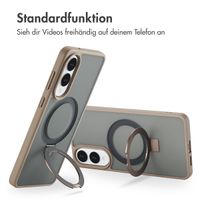 Accezz Ring Stand Backcover mit MagSafe Samsung Galaxy S25 Edge - Braun