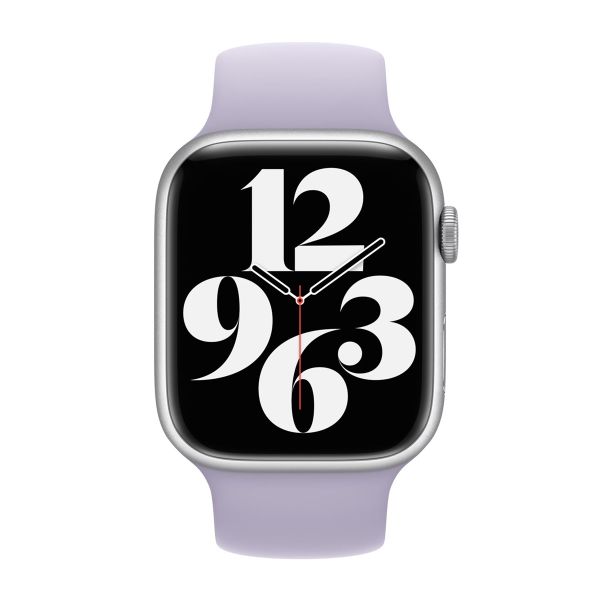 Apple Silikon Solo Loop für das  Apple Watch | 44/45/46/49 mm - Größe 12 - Purple Fog