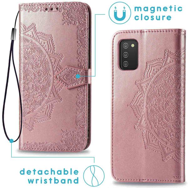 imoshion Mandala Klapphülle Samsung Galaxy A03s - Rose Gold