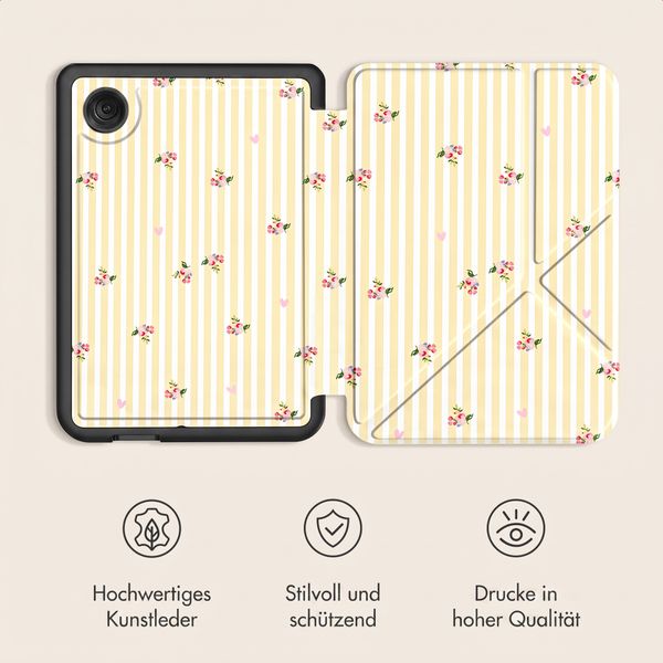 imoshion Design Klappbare Klapphülle Kobo Clara Colour / BW - Garden Stripes