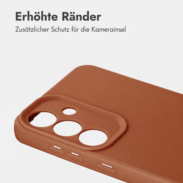 imoshion Texture Backcover Samsung Galaxy S25 - Braun