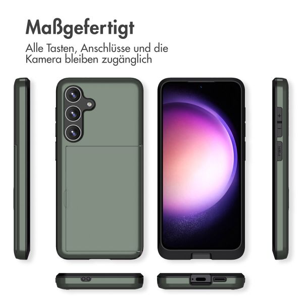 imoshion Backcover mit Kartenfach für das Samsung Galaxy S24 - Dunkelgrün