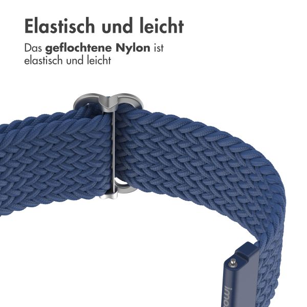 imoshion Gewebtes Nylonarmband - Universeller 22-mm-Anschluss - Dunkelblau