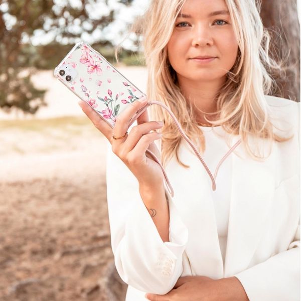 imoshion Design Hülle mit Band Samsung Galaxy A41 - Blossom Watercolor