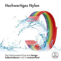 imoshion Nylonarmband für das  Fitbit Charge 5 - Größe L - Rainbow