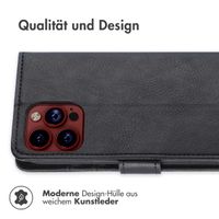 imoshion Luxuriöse Klapphülle für das iPhone 15 Pro - Schwarz