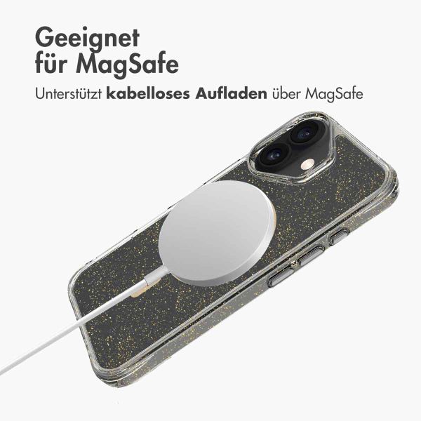 imoshion Klare Glitter Backcover mit MagSafe Apple iPhone 16 - Gold