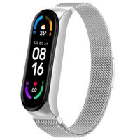 imoshion Mailändische Magnetarmband für das Xiaomi Mi Band 5 / 6 - Silber