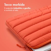 imoshion Puffer Laptop Hülle 13-14 Zoll - Laptop Sleeve - Apricot Crush Orange