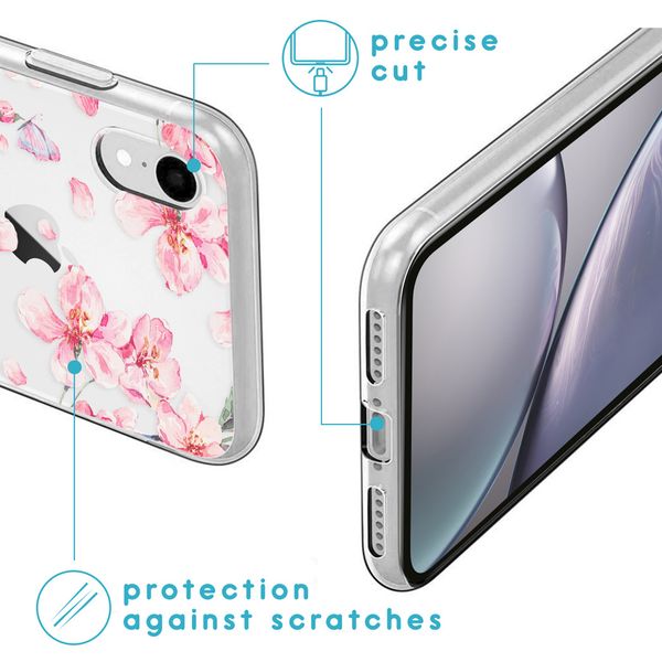 imoshion Design Hülle iPhone Xr - Blume - Rosa