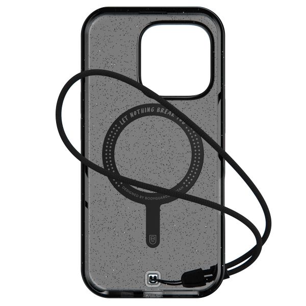 BodyGuardz Carve Back Cover MagSafe für das Apple iPhone 16 Pro - Glitter / Black