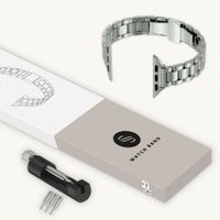 Selencia Slim Stahlgliederarmband für Apple Watch | 38/40/41/42 mm - Silber