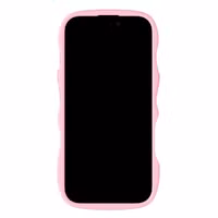 Holdit Wavy Case Apple iPhone 17 - Transparent / Pink