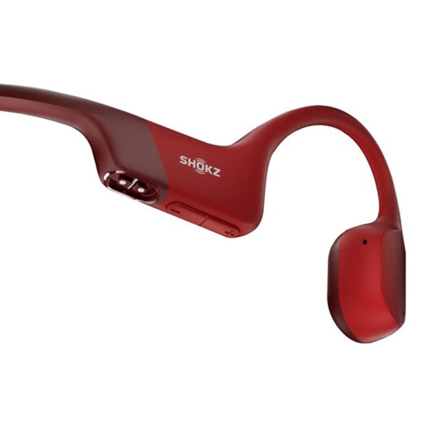 Shokz OpenRun - Standardmodell - Open-Ear kabellose Kopfhörer - Bone conduction - Red