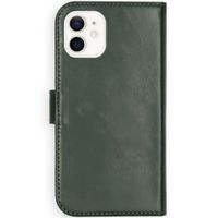 Selencia Echtleder Klapphülle Apple iPhone 12 Mini - Grün