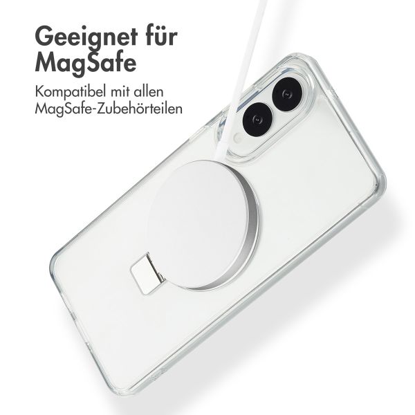 Accezz Ring Stand Backcover mit MagSafe Samsung Galaxy S25 Edge - Transparent