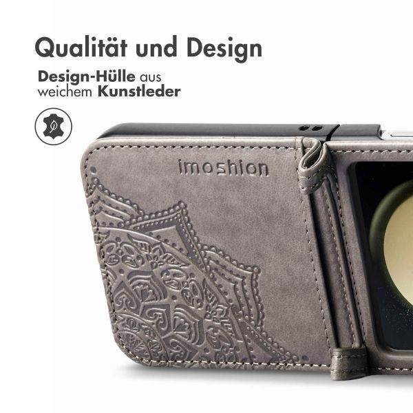 imoshion Mandala Klapphülle Samsung Galaxy Z Flip 5 - Grau