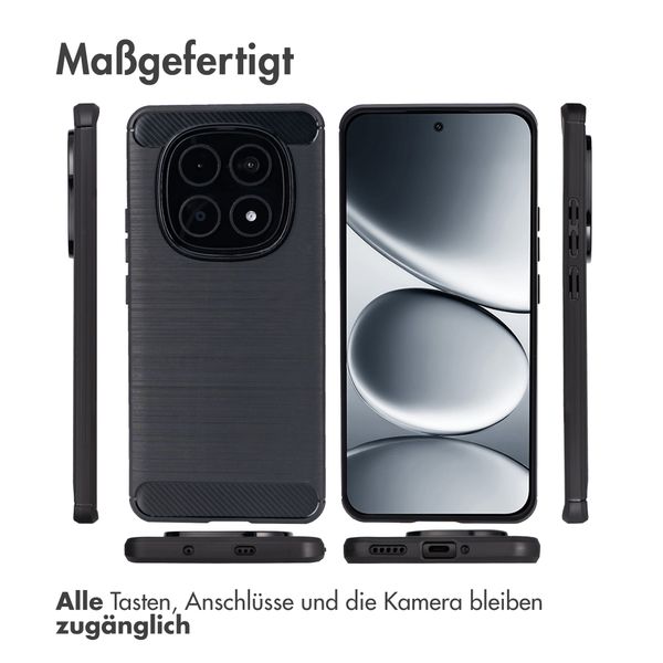 imoshion Brushed Back Cover Xiaomi Redmi Note 15 Pro Plus (5G) - Schwarz
