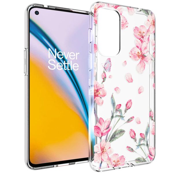 imoshion Design Hülle OnePlus Nord 2 - Blume - Rosa