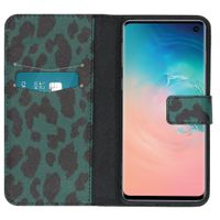 imoshion Design TPU Klapphülle Samsung Galaxy S10 - Green Leopard