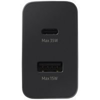 Samsung Original Power Adapter - Ladegerät - USB-C- und USB-Anschluss - Fast Charger - 35 Watt - Schwarz