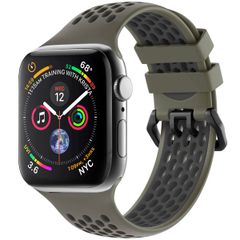 imoshion Silikonsportarmband Buckle für das Apple Watch Series 1-9 / SE - 38/40/41 mm / Series 10 - 42 mm - Grün / Schwarz