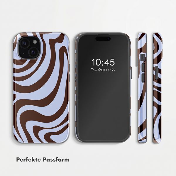 Selencia Vivid Back Cover Apple iPhone 15 - Dream Swirl Chocolate