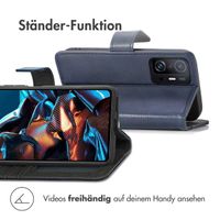 imoshion Luxuriöse Klapphülle Xiaomi Poco X5 Pro 5G - Dunkelblau