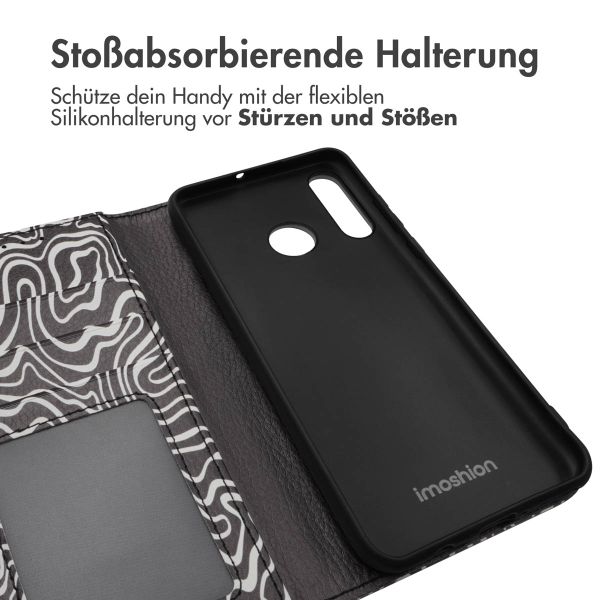 imoshion ﻿Design Klapphülle für das Huawei P30 Lite - Black And White