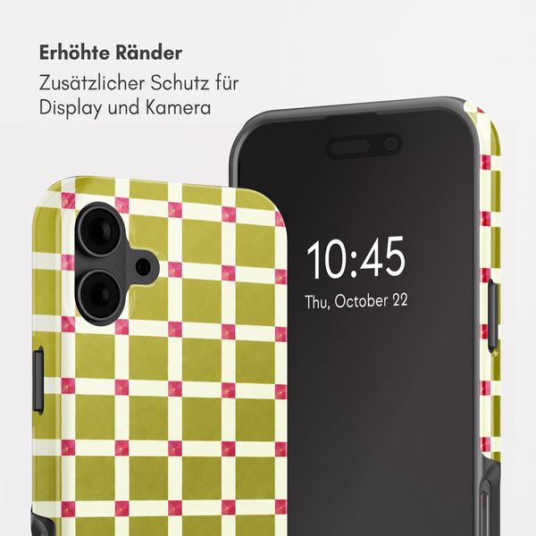 Selencia Vivid Rückabdeckung mit MagSafe Apple iPhone 16 - Check This Olive